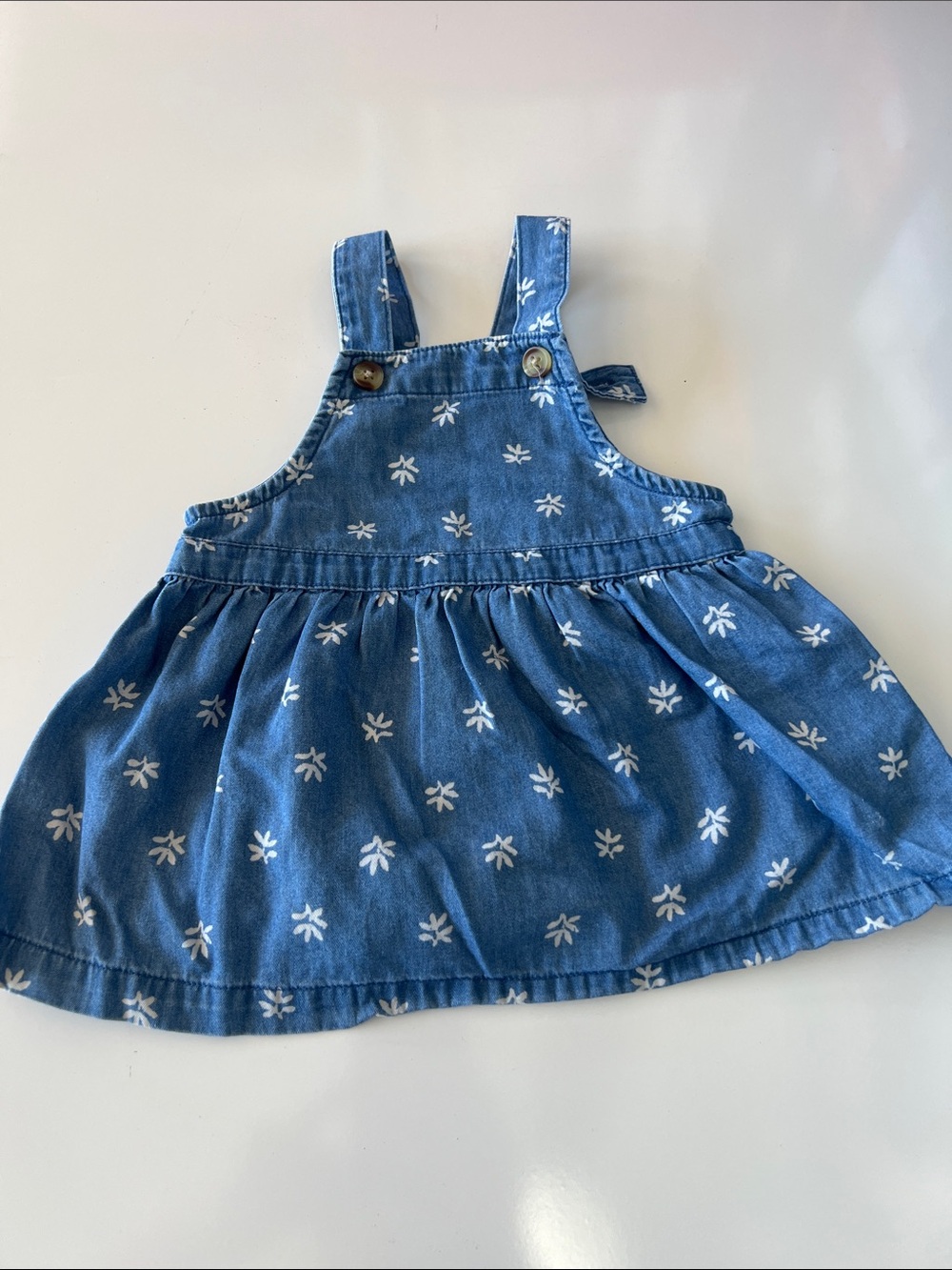 Old Navy Blue Denim Print Sundress for Kids